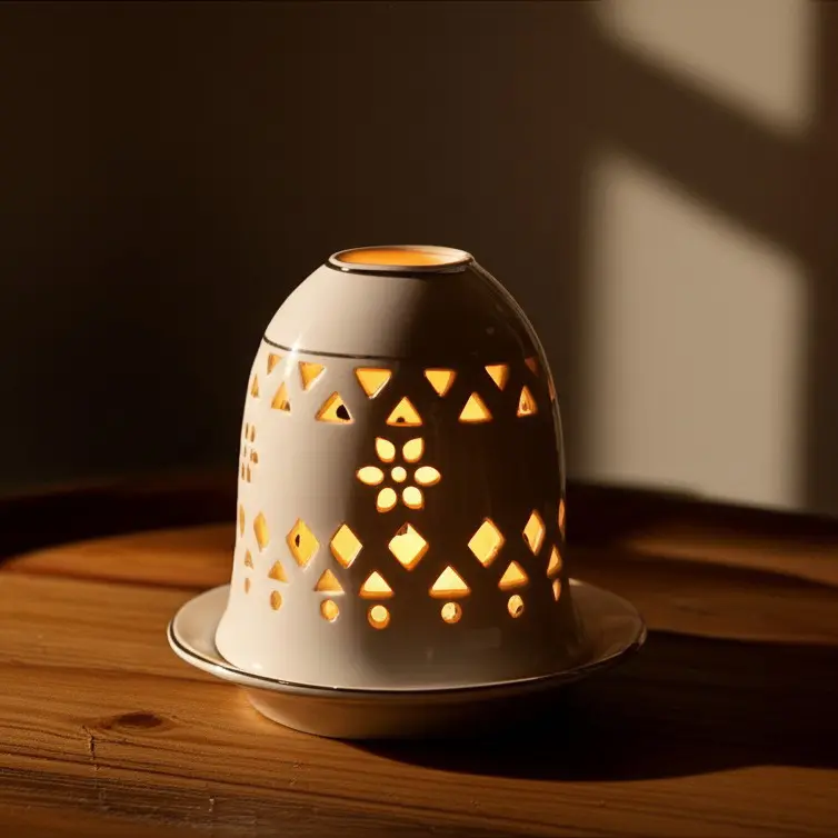 Green-Life luminary candle holders designed for OEM and private label fragrance brands, combining light projection and decorative formats to support gift sets and seasonal product development.