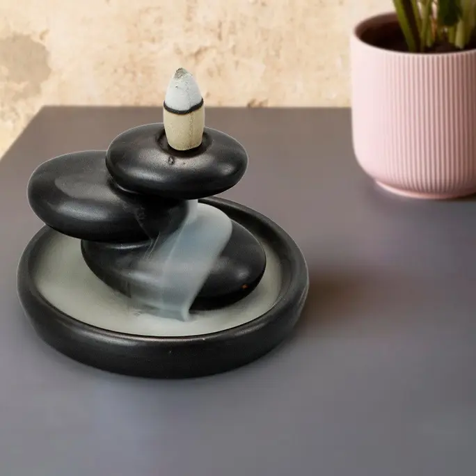 Green-Life backflow incense burners combining fragrance diffusion with visual smoke effects for decorative product development