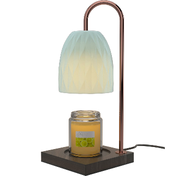 Green-Life ceramic candle warmer lamp GF25WL943 with color glaze finish, designed for stable wax melting and decorative fragrance collections for retail and private label candle brands.