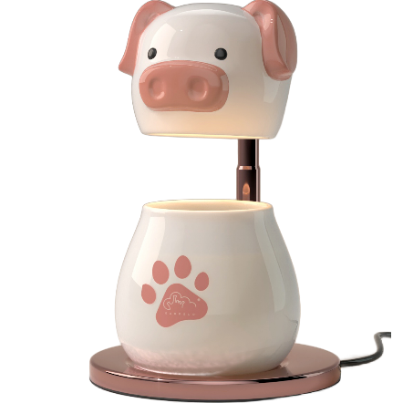 Green-Life ceramic candle warmer lamp GF25WL960 with pet and doll design, developed for novelty candle collections and themed fragrance product lines.