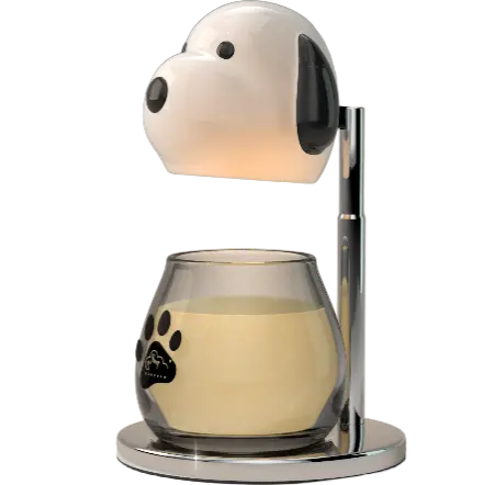 Green-Life ceramic candle warmer lamp GF25WL961 with pet and doll design, developed for novelty candle collections and themed fragrance product lines.