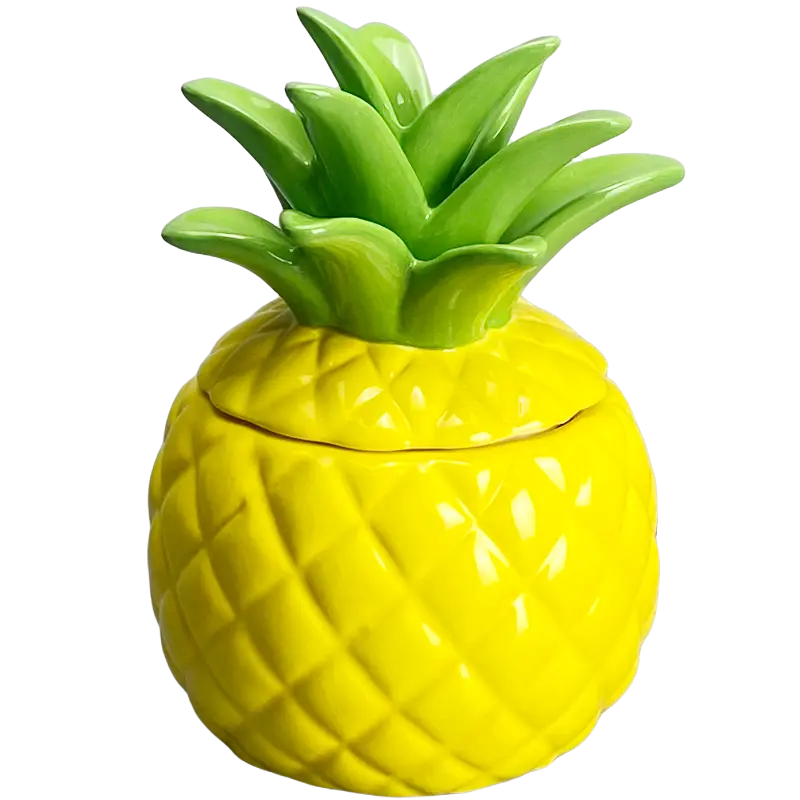 Green-Life ceramic tart warmer GF24CJ1103 with fruit shape design, developed for themed fragrance collections and novelty OEM product lines.