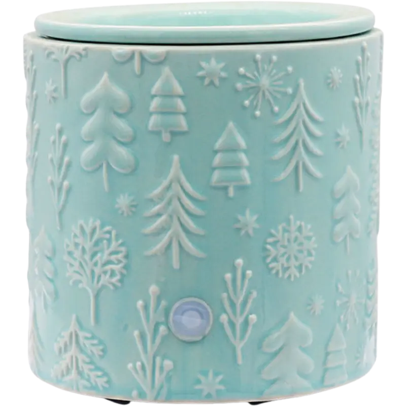 Green-Life ceramic tart warmer GF24ET1187E14 with tall body design, offering integrated structure without split layers for stable heating performance and simplified production in OEM fragrance programs.