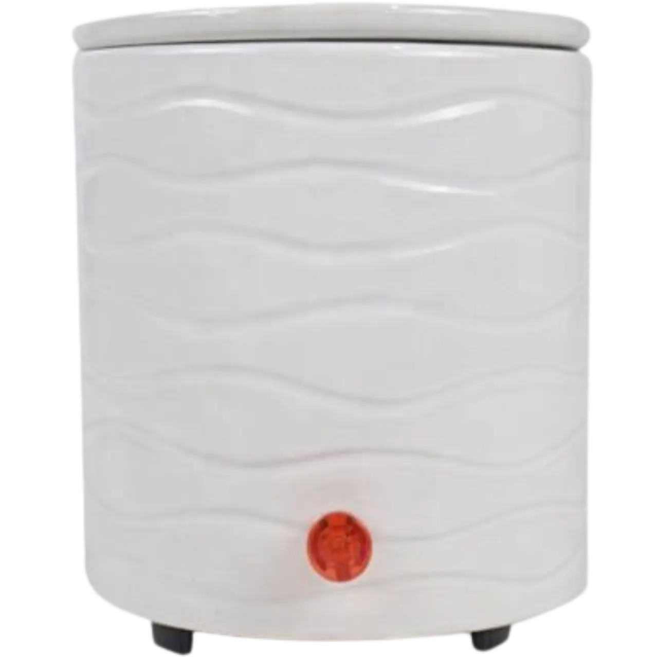 Green-Life ceramic tart warmer GF24ET1383E13 with tall body design, offering integrated structure without split layers for stable heating performance and simplified production in OEM fragrance programs.