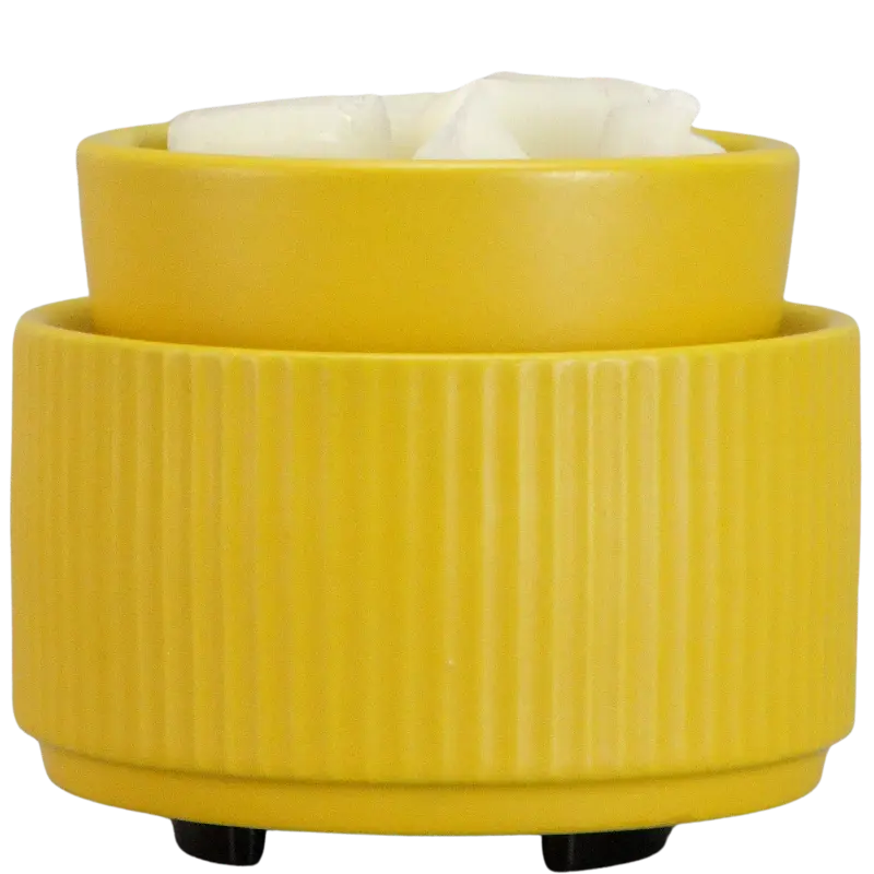 Green-Life ceramic tart warmer GF24ET403E14 with color glaze finish, developed for scalable OEM production and diverse fragrance collections for private label brands.