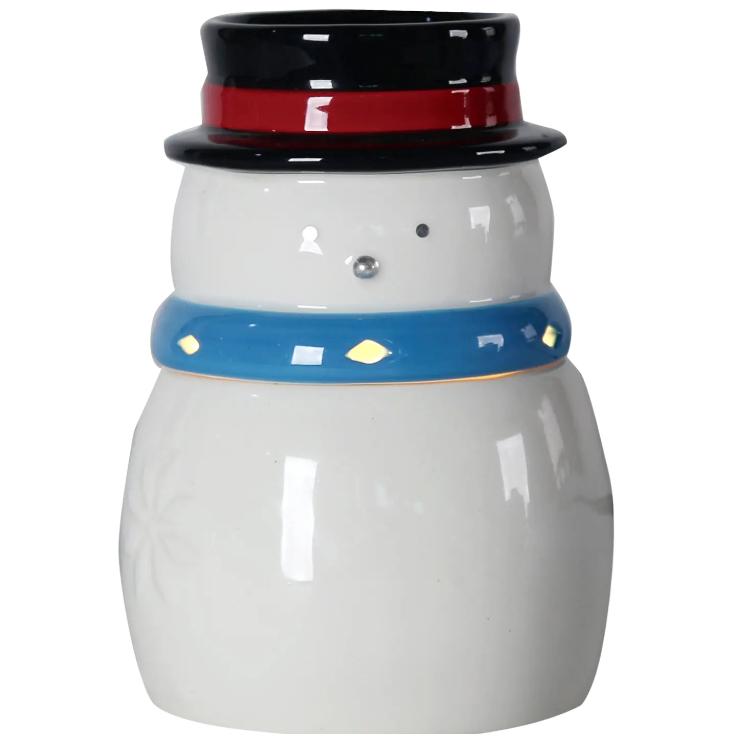 Green-Life ceramic wax melter lamp GF24EB1075E14 with holiday and seasonal design, suitable for festive fragrance collections and promotional retail programs.