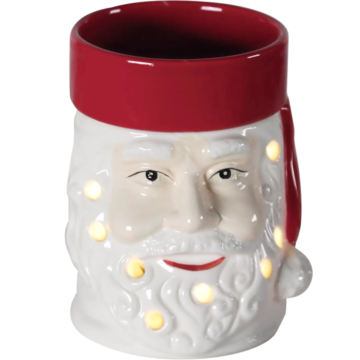 Green-Life ceramic wax melter lamp GF24EB1079E14 with holiday and seasonal design, suitable for festive fragrance collections and promotional retail programs.