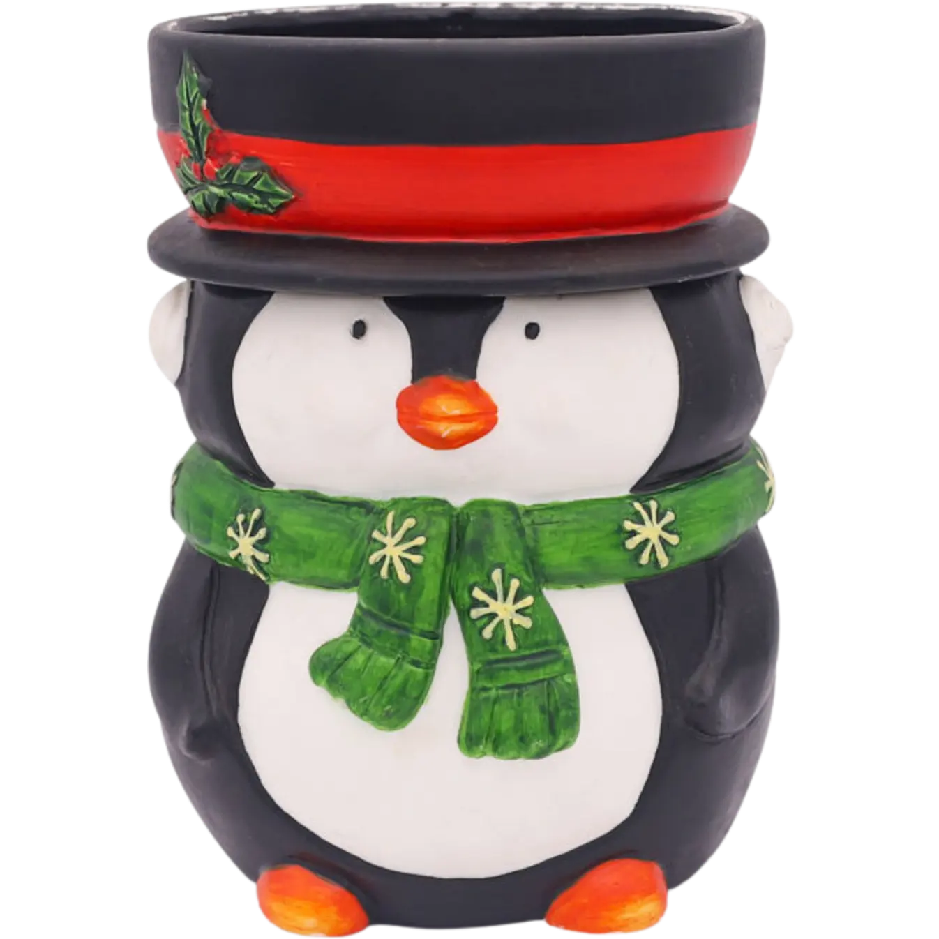 Green-Life ceramic wax melter lamp GF24EB1080E14 with holiday and seasonal design, suitable for festive fragrance collections and promotional retail programs.
