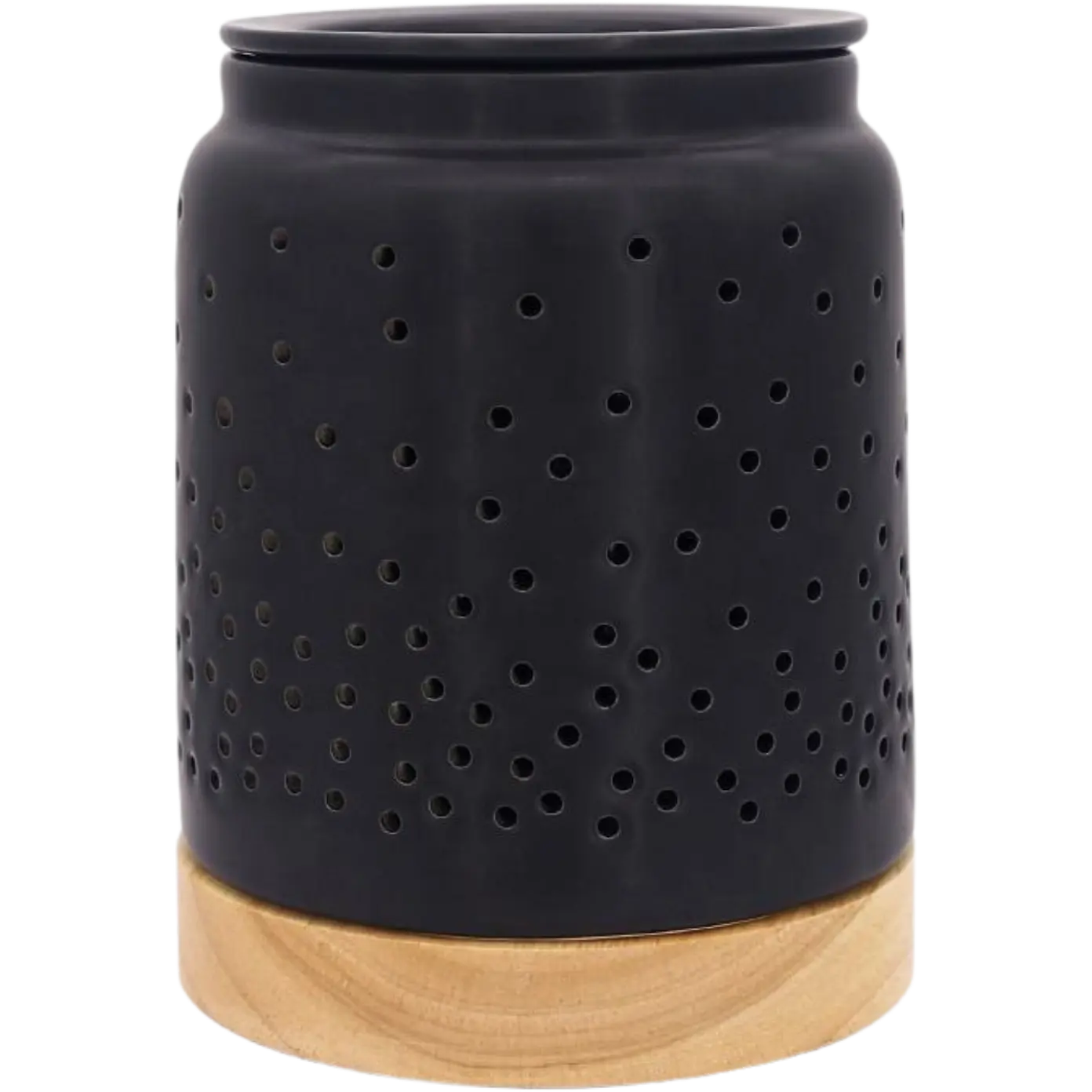 Green-Life ceramic wax melter lamp GF24EB1091E1 with color glazed finish, offering durable production and diverse color options for retail fragrance programs.