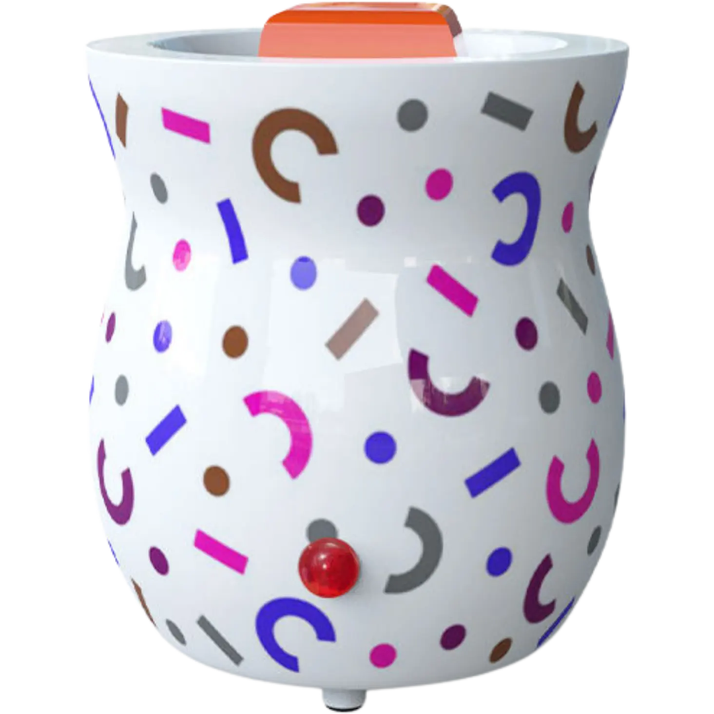Green-Life ceramic wax melter lamp GF24EB1314E13 with holiday and seasonal design, suitable for festive fragrance collections and promotional retail programs.
