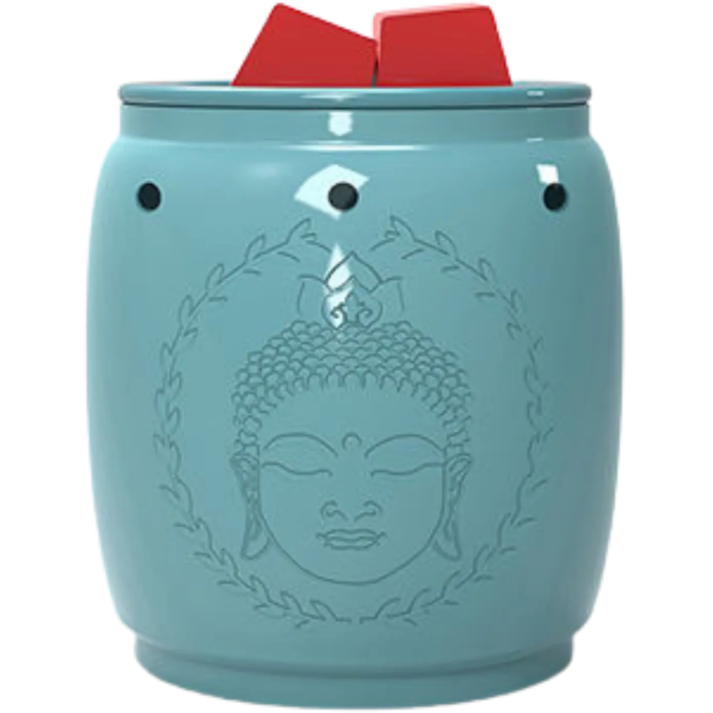 Green-Life ceramic wax melter lamp GF24EB1315E13 with religion and faith theme, designed for cultural fragrance collections and devotional product lines.