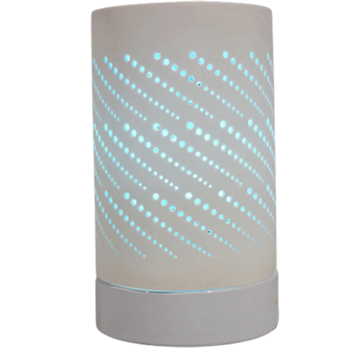 Green-Life white porcelain wax melter lamp GF24EB1317E13 with clean translucent finish, ideal for minimalist fragrance brands and modern retail collections.