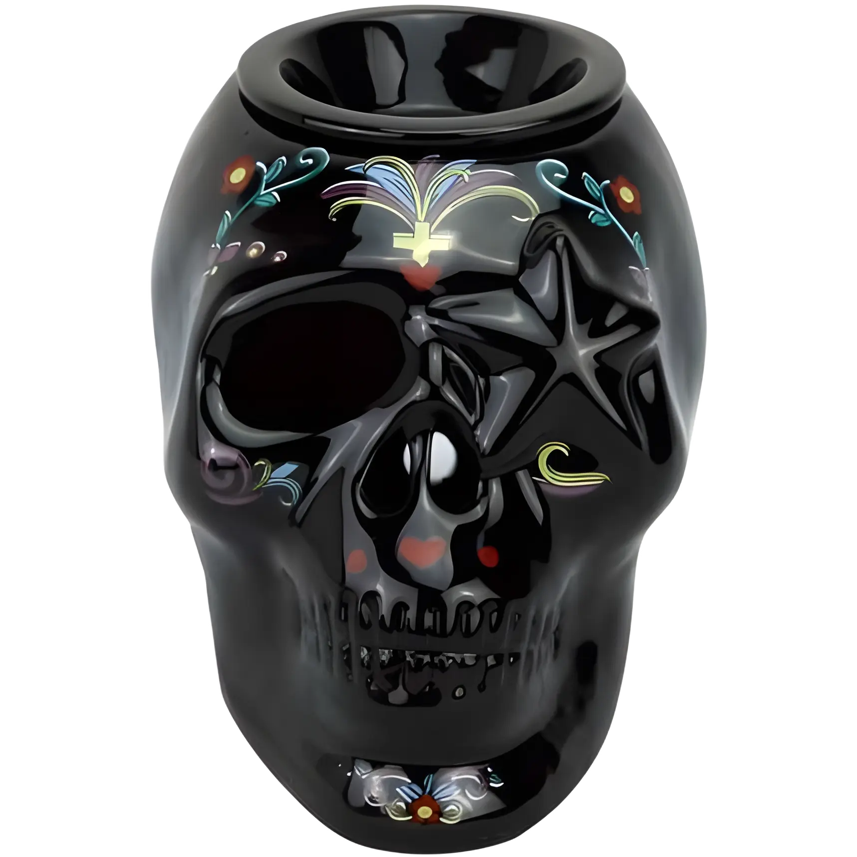 Green-Life ceramic wax melter lamp GF24EB1327E13 with holiday and seasonal design, suitable for festive fragrance collections and promotional retail programs.