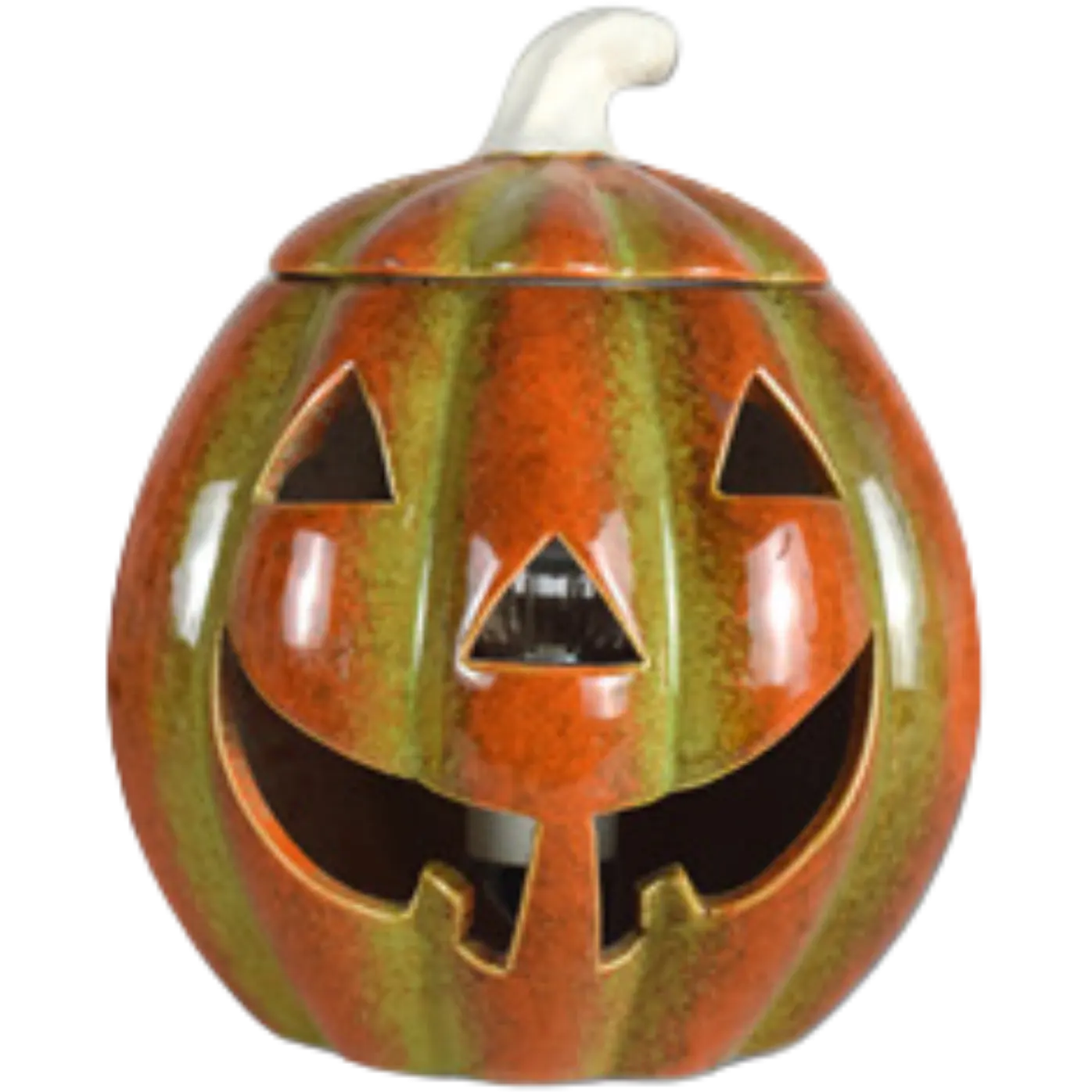 Green-Life ceramic wax melter lamp GF24EB1330E13 with holiday and seasonal design, suitable for festive fragrance collections and promotional retail programs.