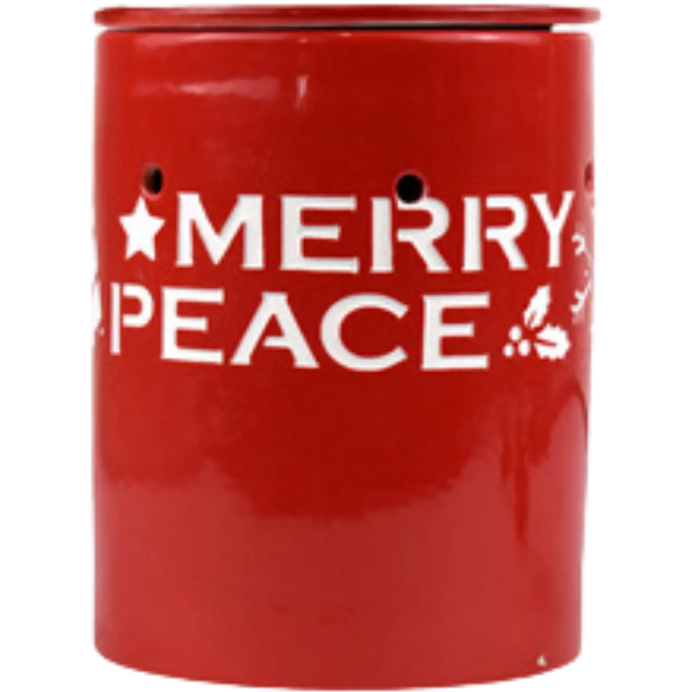 Green-Life ceramic wax melter lamp GF24EB1338E13 with holiday and seasonal design, suitable for festive fragrance collections and promotional retail programs.