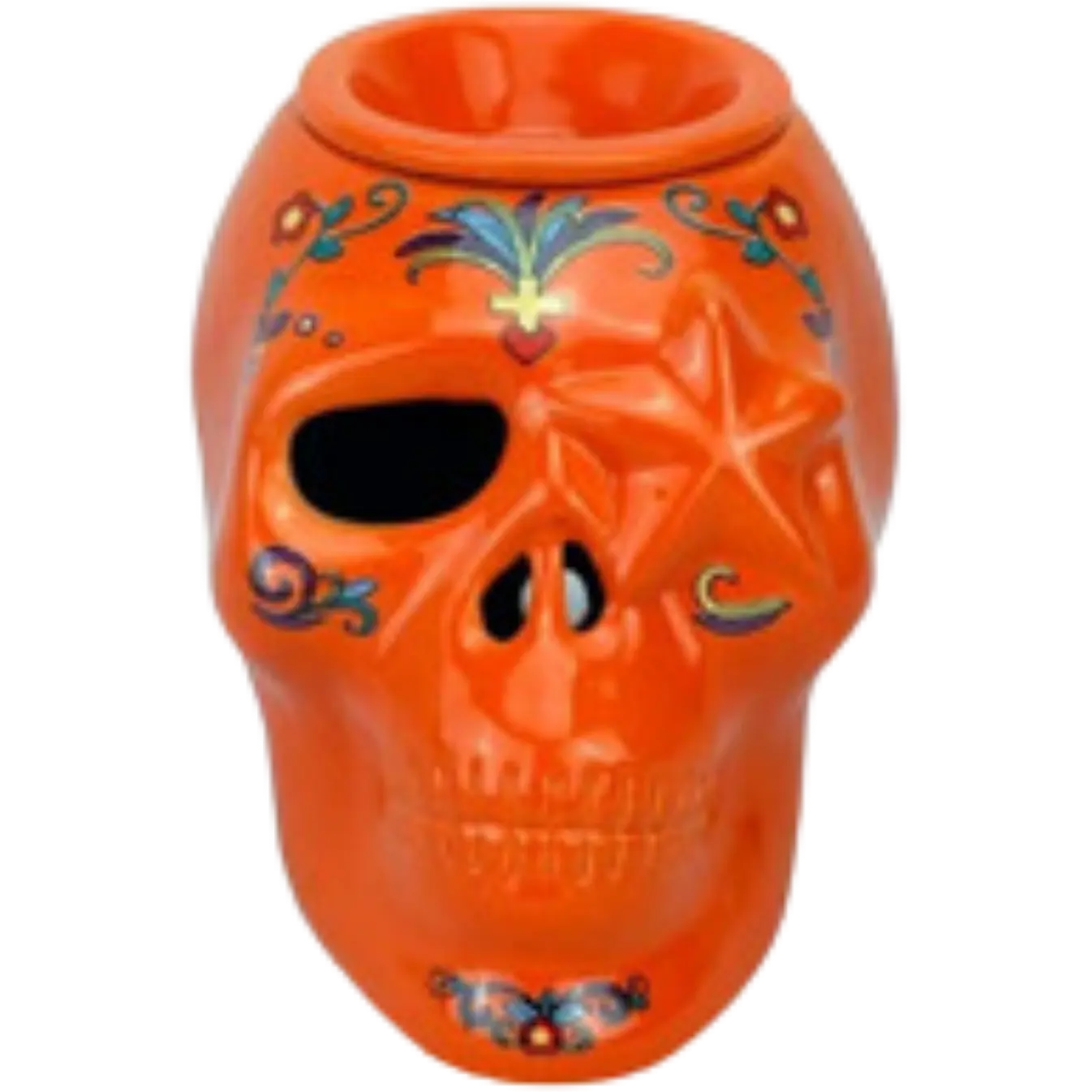 Green-Life ceramic wax melter lamp GF24EB1343E13 with holiday and seasonal design, suitable for festive fragrance collections and promotional retail programs.