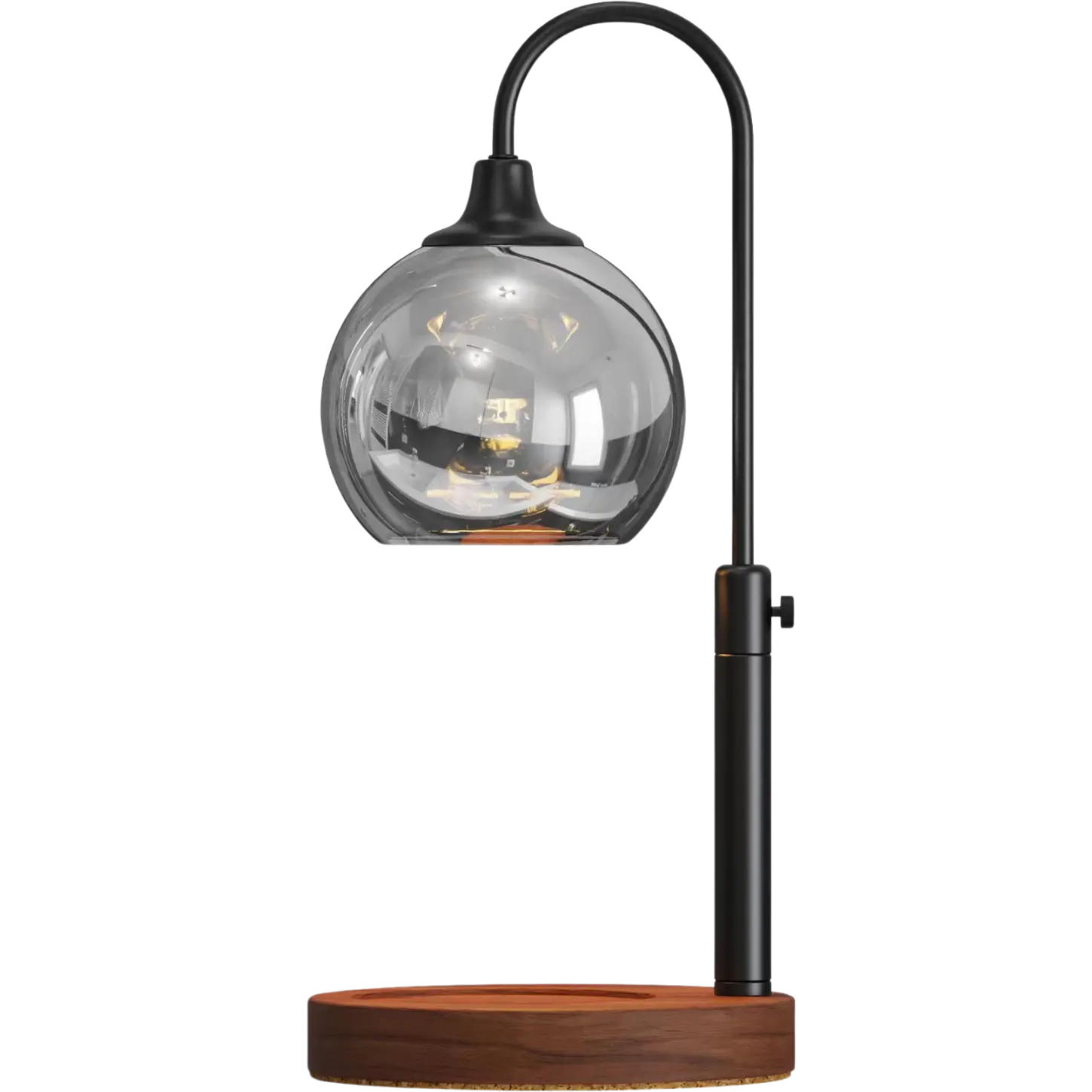 Green-Life glass candle warmer lamp GF2241E40 with simple modern shade, designed for visual wax melting and clean fragrance display in retail candle programs.