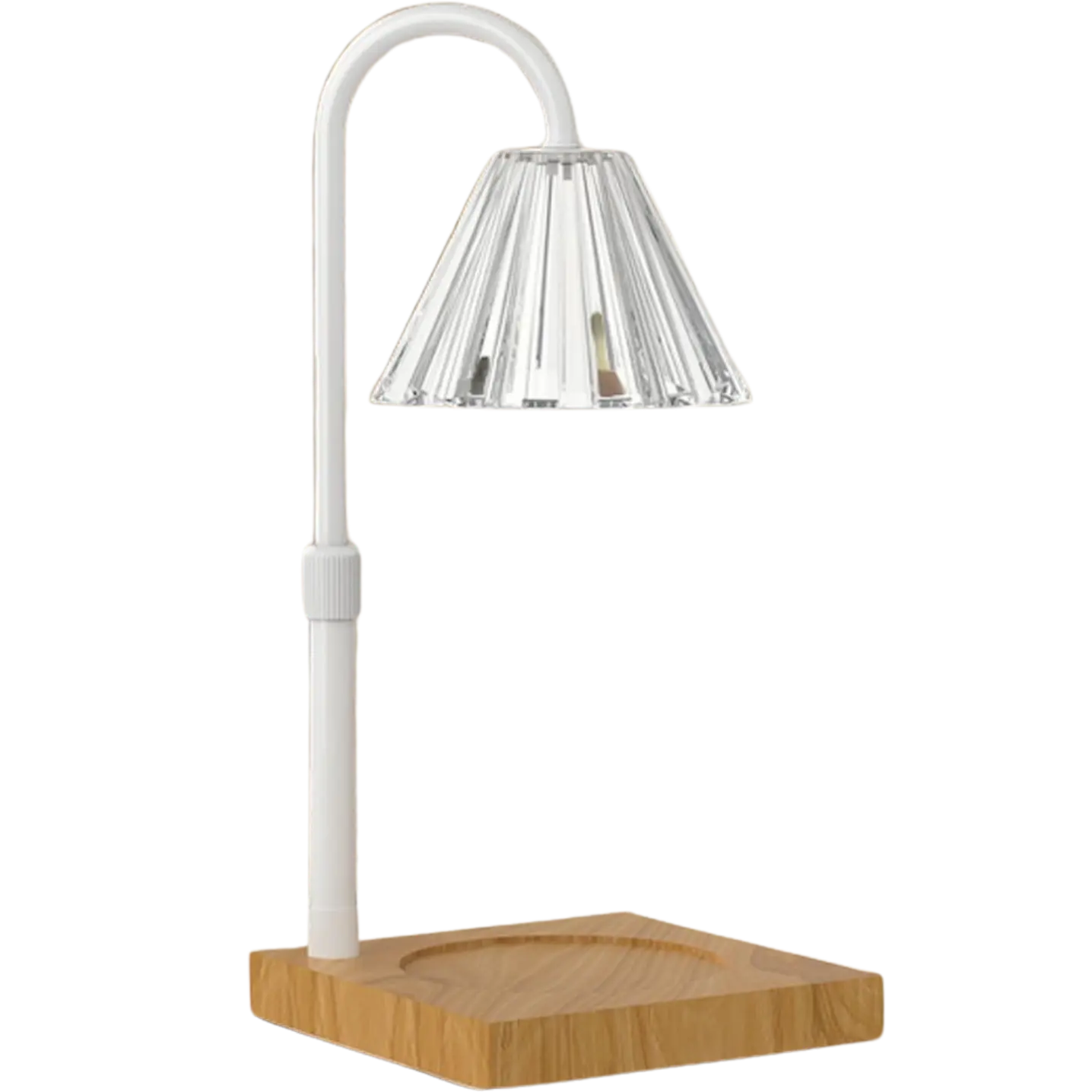 Green-Life glass candle warmer lamp GF2246E40 with simple modern shade, designed for visual wax melting and clean fragrance display in retail candle programs.