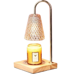 Green-Life glass candle warmer lamp GF2271E40 with simple modern shade, designed for visual wax melting and clean fragrance display in retail candle programs.