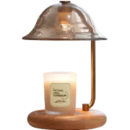 Green-Life glass candle warmer lamp GF25WL36E26 with traditional decorative shade, suitable for classic candle collections and gift-oriented fragrance products.