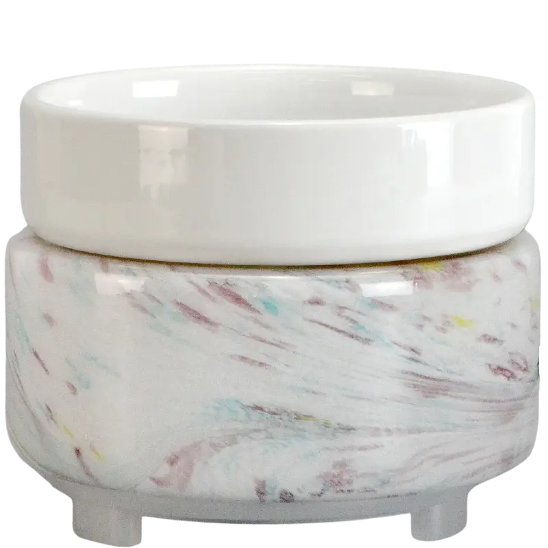 Green-Life liuli glass tart warmers GF24ET407E14 with illuminated base for visual fragrance display.