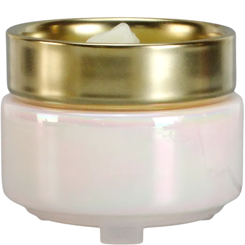 Green-Life liuli glass tart warmer GF24ET529E14 with illuminated base, featuring full glow night lighting effect combined with stable wax melting, designed for OEM and private label fragrance programs with strong visual display appeal.