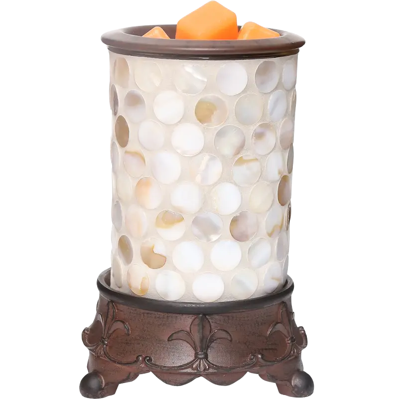 Green-Life mosaic glass wax melter lamp GF24EB1034E39 designed for decorative lighting effect and wax melting, suitable for gift markets and boutique fragrance collections.