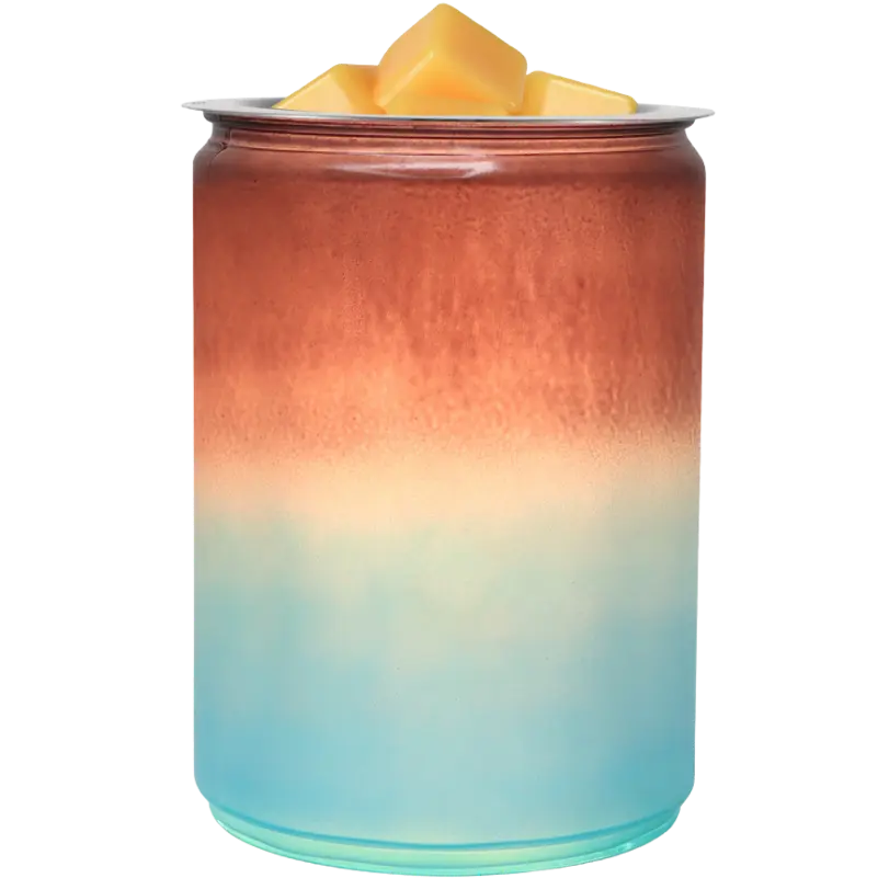 Green-Life liuli glass wax melter lamp GF24EB1043E39 featuring artistic glass craftsmanship and warm light diffusion for premium fragrance collections.