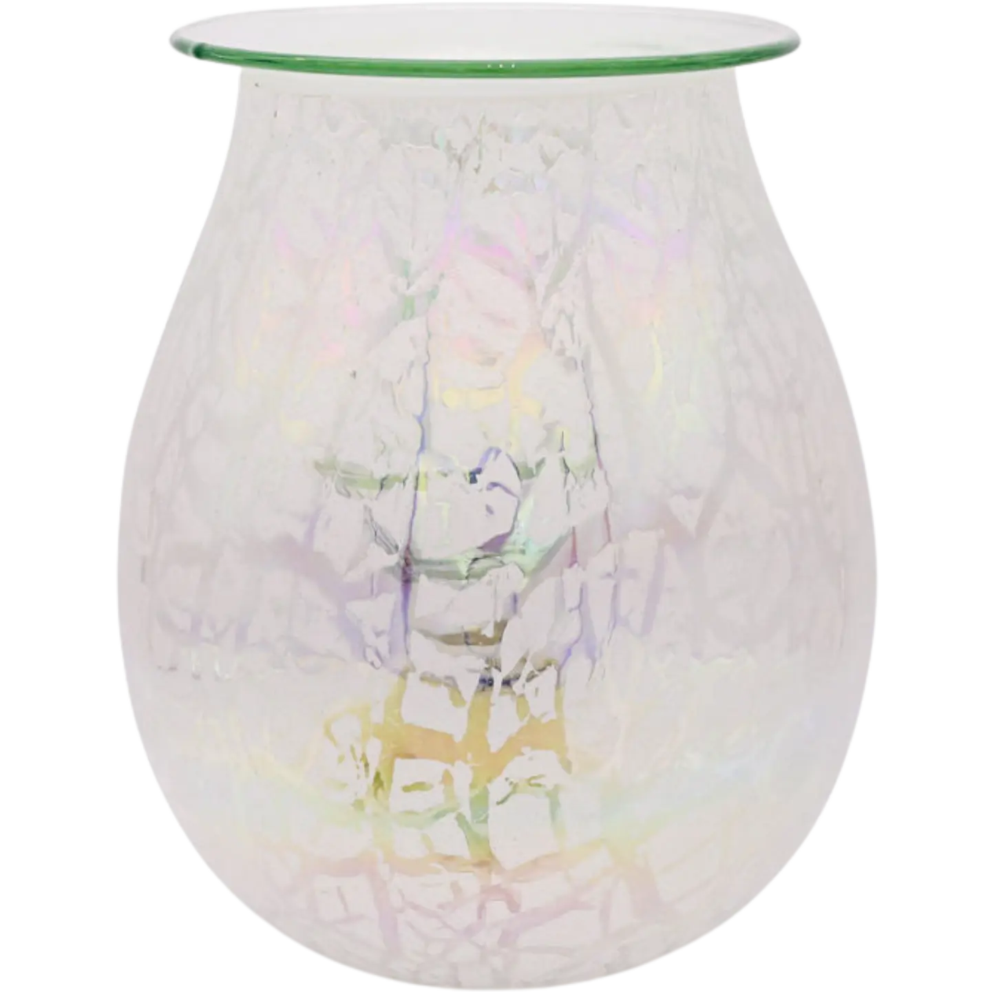 Green-Life liuli glass wax melter lamp GF24EB1057E14 featuring artistic glass craftsmanship and warm light diffusion for premium fragrance collections.