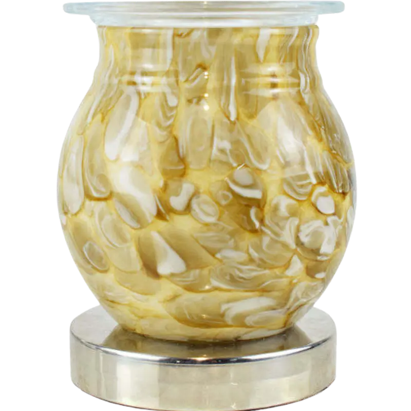 Green-Life liuli glass wax melter lamp GF24EB1368E1 featuring artistic glass craftsmanship and warm light diffusion for premium fragrance collections.
