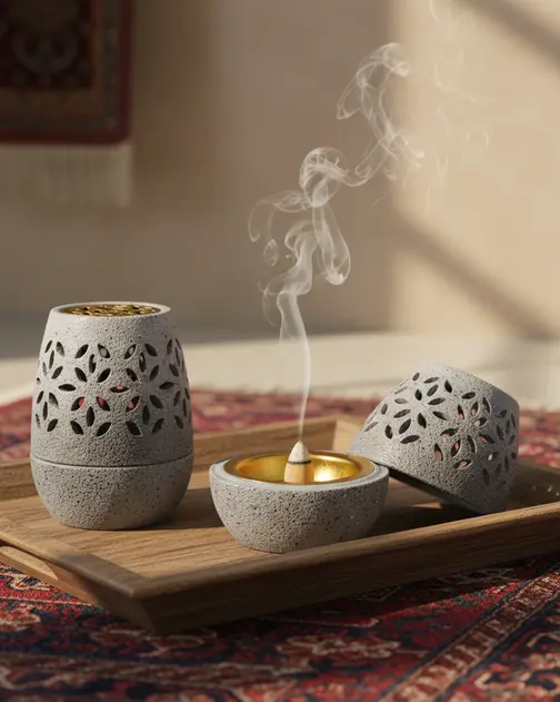 Green-Life incense oud cone holders supporting decorative design, private label supports, and modern incense trends