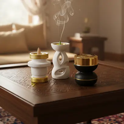 Green-Life incense cone holders designed for fragrance brands supporting both traditional and modern cone incense applications