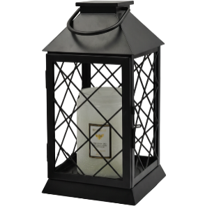 Green-Life metal candle warmer lamp GF25W11E43 in lantern shape, combining portable design and decorative lighting for candle fragrance collections.