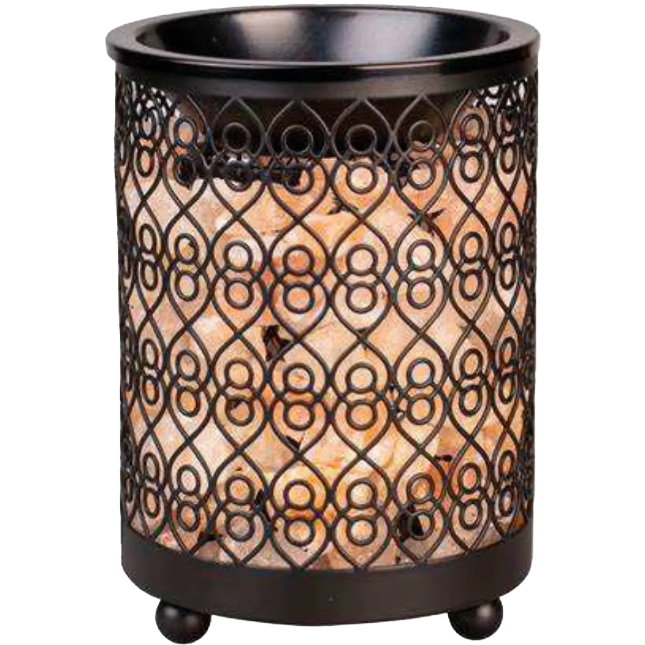 Green-Life metal salt warmer lamp GF24ES1499E14 designed for heating salt crystals, offering dual-use fragrance solutions for specialty retail and wellness collections.