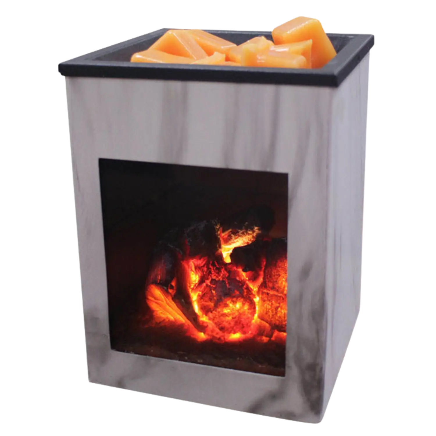 Green-Life liuli glass wax melter lamp GF24EB1016E14 featuring artistic glass craftsmanship and warm light diffusion for premium fragrance collections.