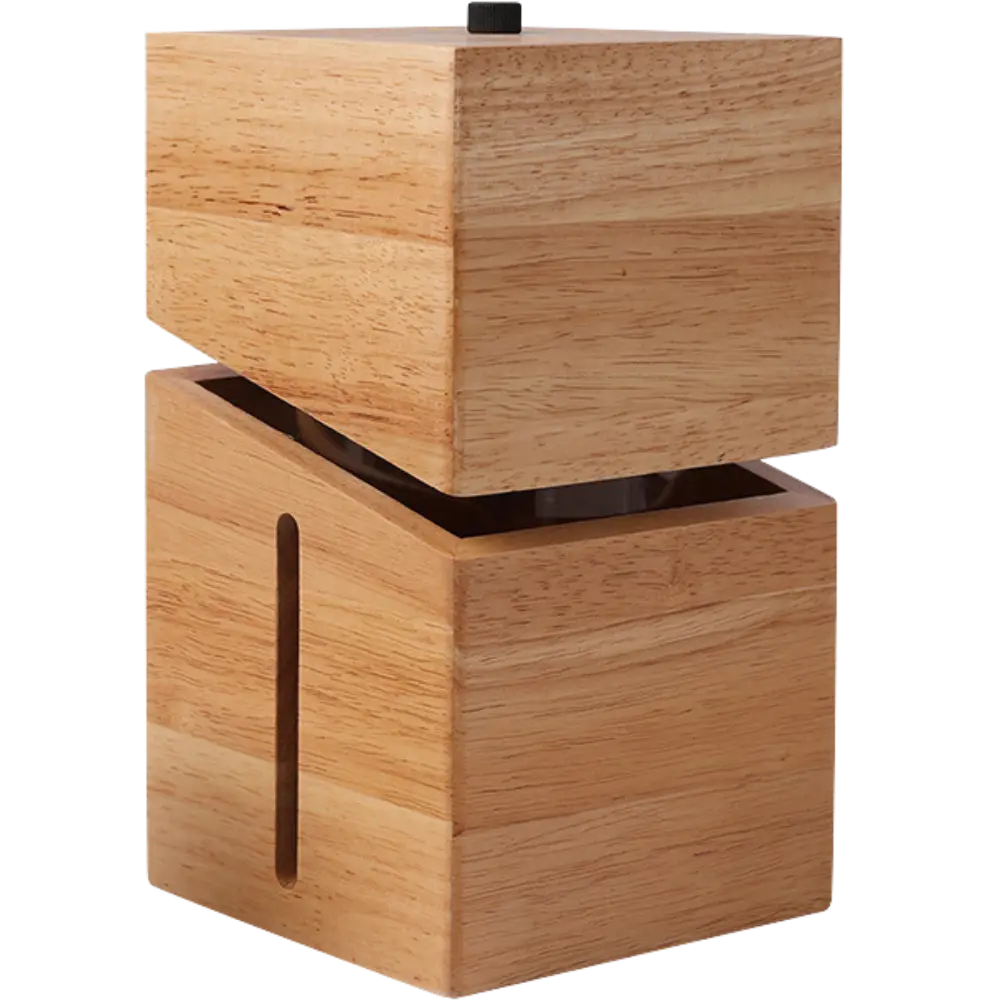 Green-Life wood candle warmer lamp GF24EP451E26 with simple modern structure, designed for warm natural style candle collections and private label fragrance programs.