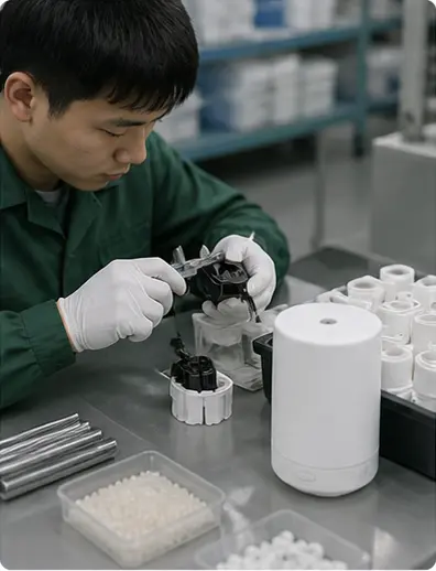 Aroma wares manufacturer managing raw material to shipment inspection for reliable OEM ODM production quality and export order control Green Life