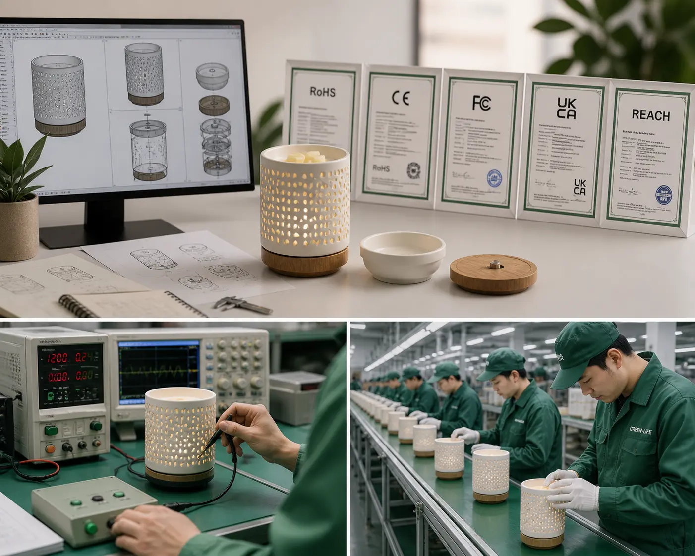 Green Life OEM ODM aroma diffuser manufacturer providing engineering testing and global compliance solutions for stable performance and international market requirements