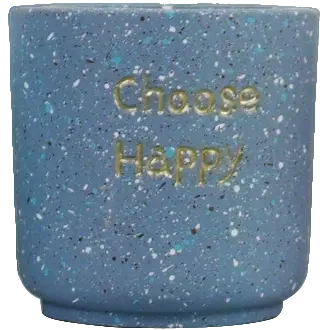 Green-Life cement candle jar GF25CJ103 with terrazzo effect, combining durable material and modern texture for contemporary fragrance collections.