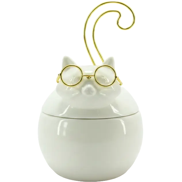 Green-Life ceramic candle jar GF25CJ0461 with metal accents, enhancing visual value and scent presentation for gift-oriented and decorative fragrance programs.