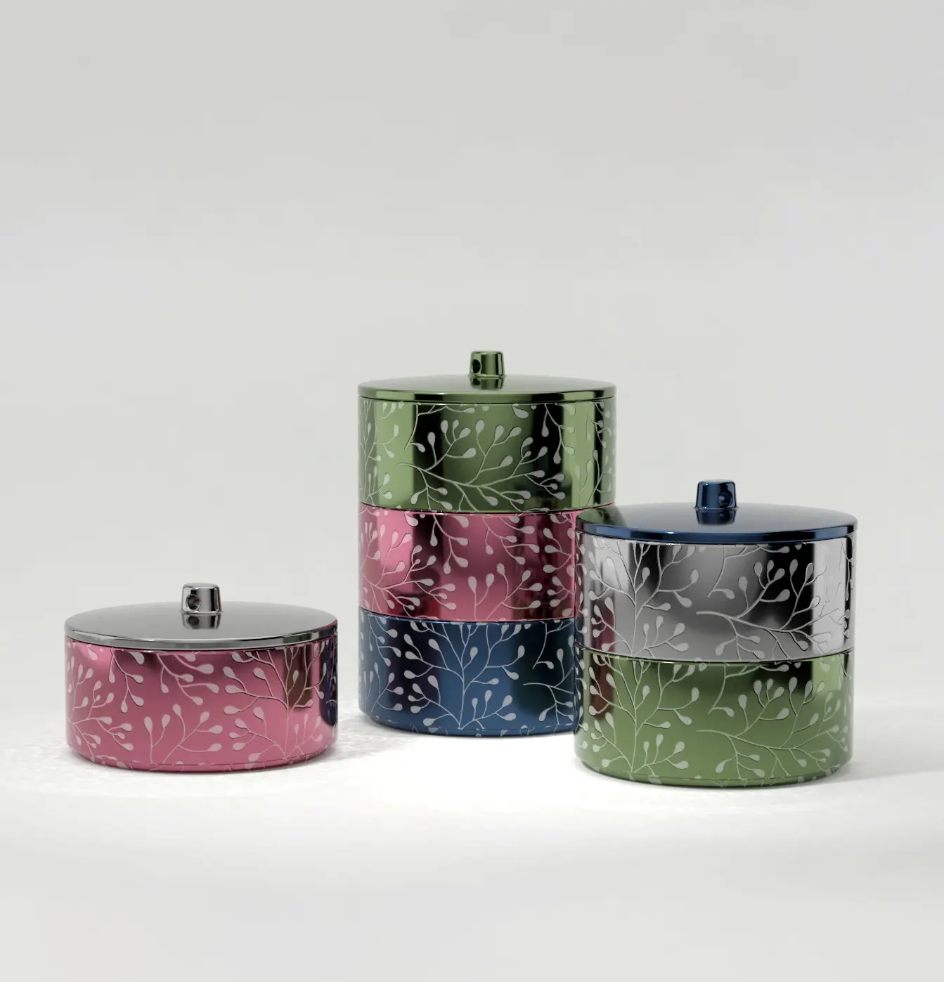 Green-Life ceramic candle jar GF25CJ711 with stackable design, enabling modular scent combinations and flexible product concepts for OEM and private label fragrance brands.