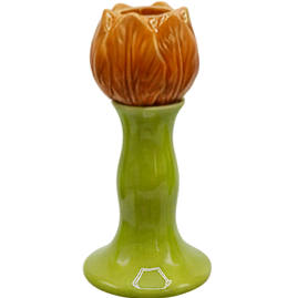 Green-Life ceramic candle stick holder GF25CH758 with nature inspired forms, supporting lifestyle and botanical candle collections for private label development.
