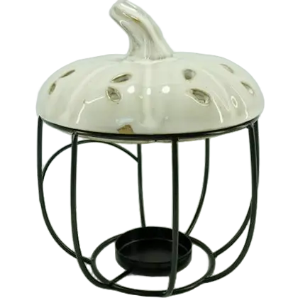 Green-Life luminary candle holder GF25CH616 with metal frame structure, combining stability and decorative presentation for higher perceived value product lines.