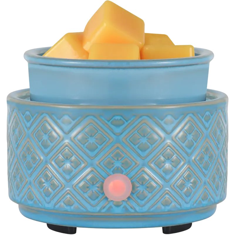 Green-Life ceramic tart warmer GF24ET1110E39 with kiln change glaze, featuring unique reactive finish for differentiated fragrance collections and artistic product lines.