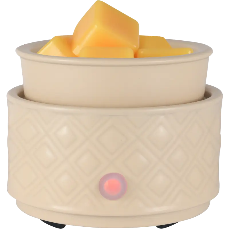Green-Life ceramic tart warmer GF24ET1112E39 with color glaze finish, developed for scalable OEM production and diverse fragrance collections for private label brands.