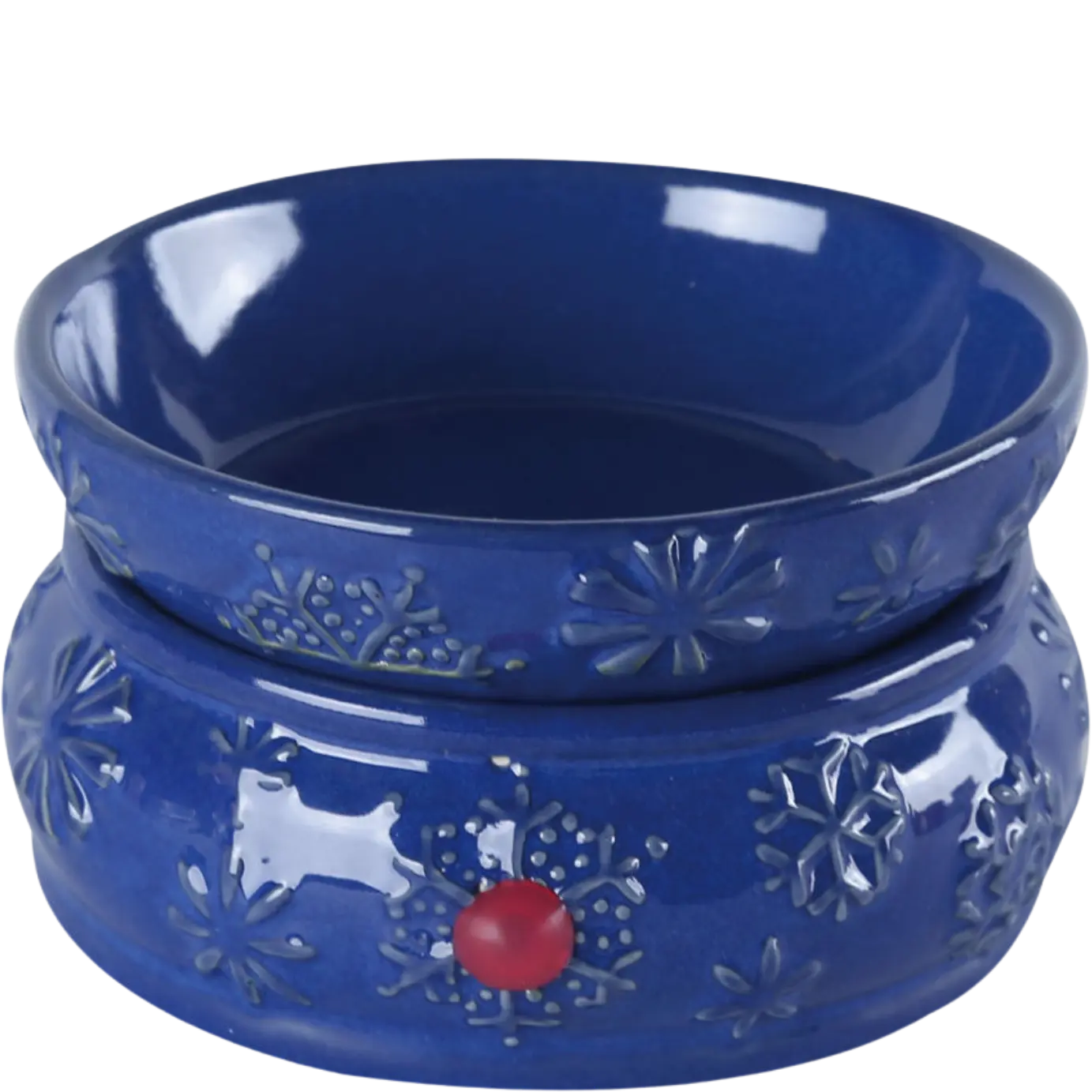 Green-Life ceramic tart warmer GF24ET1190E1 with kiln change glaze, featuring unique reactive finish for differentiated fragrance collections and artistic product lines.