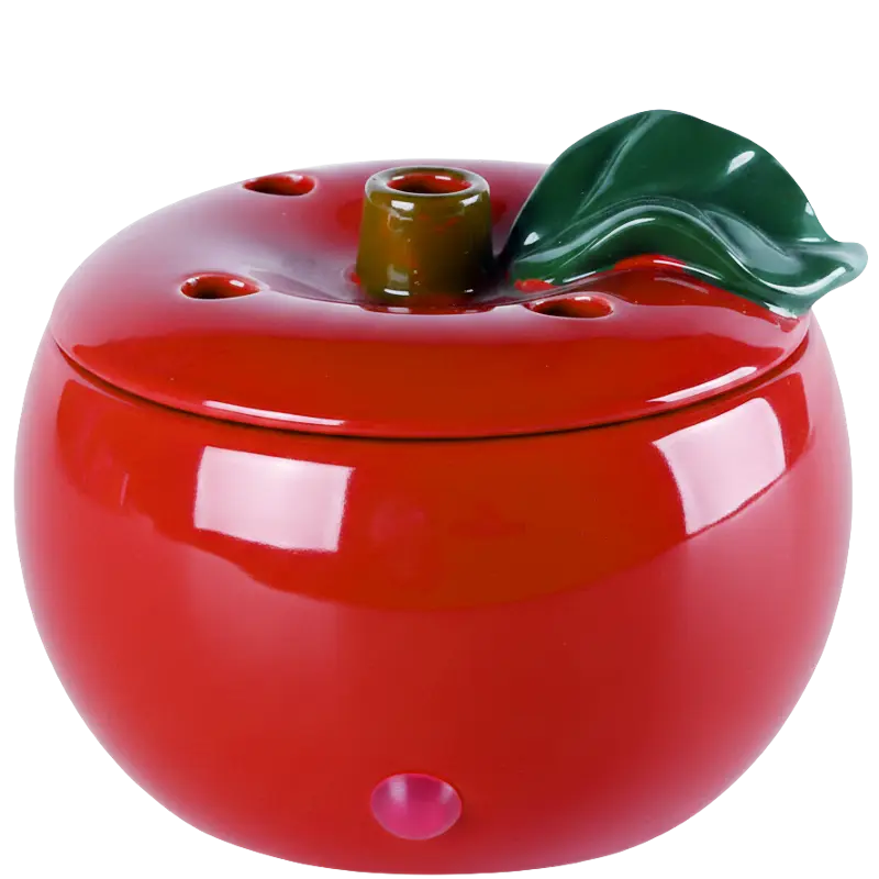 Green-Life ceramic tart warmer GF24ET1201E141 with fruit shape design, developed for themed fragrance collections and novelty OEM product lines.