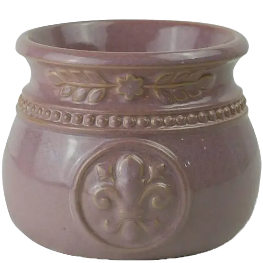 Green-Life ceramic tart warmer GF24ET1287E13 with kiln change glaze, featuring unique reactive finish for differentiated fragrance collections and artistic product lines.