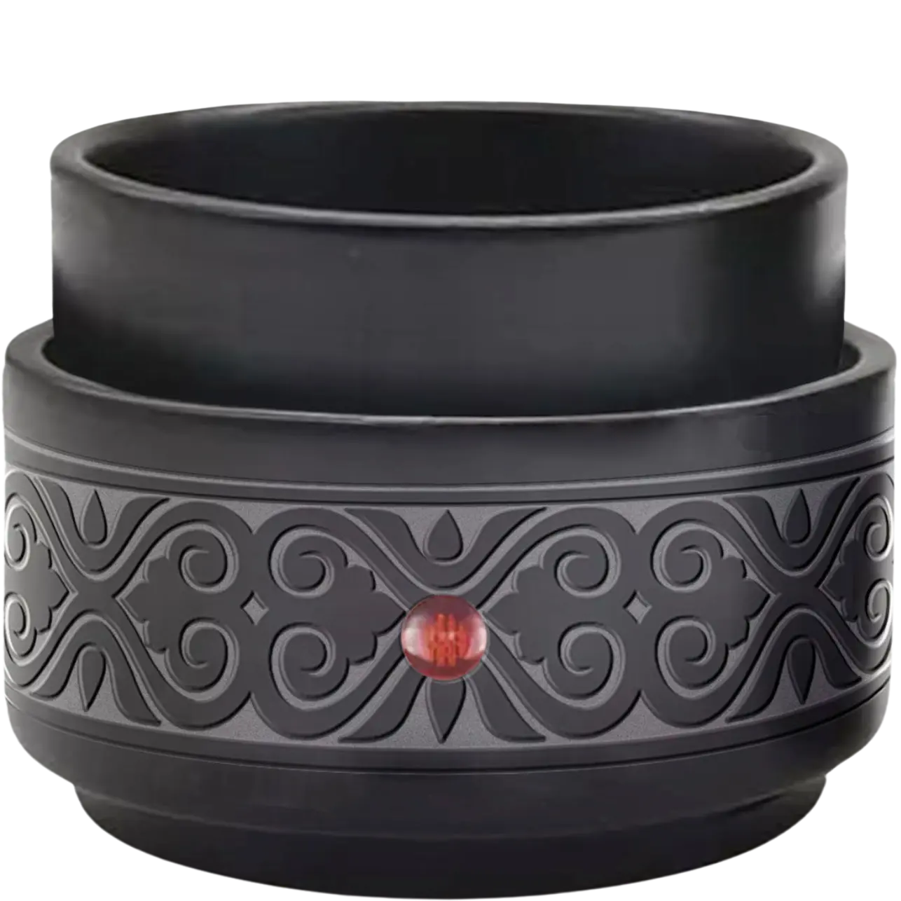 Green-Life ceramic tart warmer GF24ET1377E13 with kiln change glaze, featuring unique reactive finish for differentiated fragrance collections and artistic product lines.