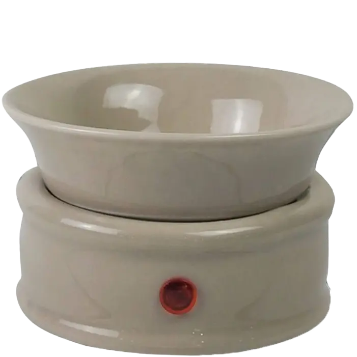 Green-Life ceramic tart warmer GF24ET1380E13 with color glaze finish, developed for scalable OEM production and diverse fragrance collections for private label brands.
